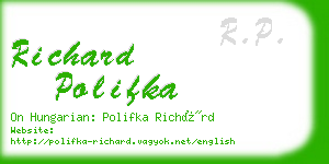 richard polifka business card